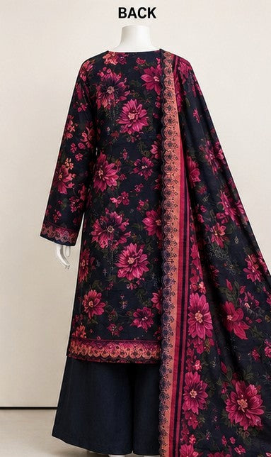 MOONLIT FLORA EMBROIDERED LAWN 3-PIECE SUIT