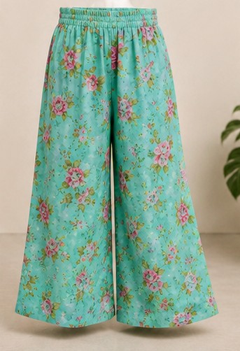 AQUA BLOSSOM EMBROIDERED PRINTED LAWN 3-PIECE SUIT