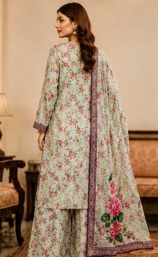 OLIVE GRACE PRINTED PREMIUM LAWN 3PCS SUIT