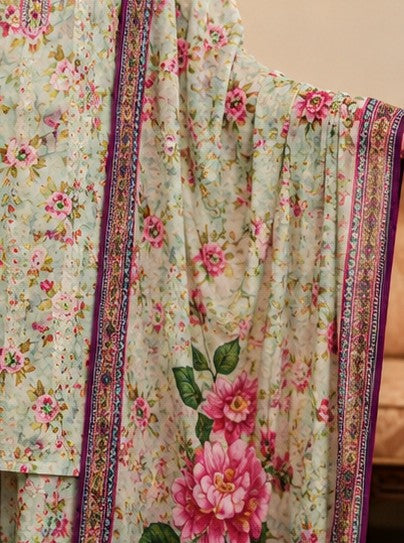 OLIVE GRACE PRINTED PREMIUM LAWN 3PCS SUIT